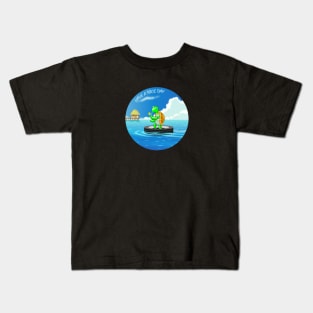 Turtle holiday wishes Kids T-Shirt